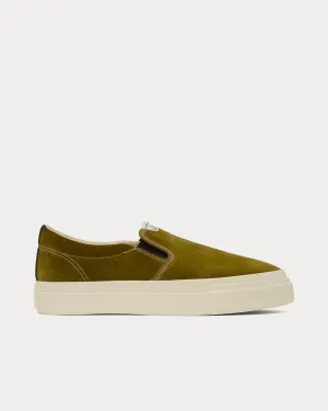 Suede Green Slip On Sneakers