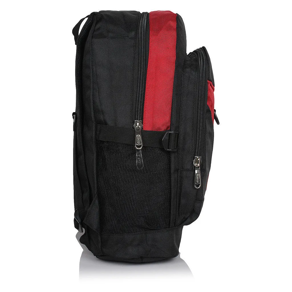 Suntop A23 19 L Backpack(Black and Red)