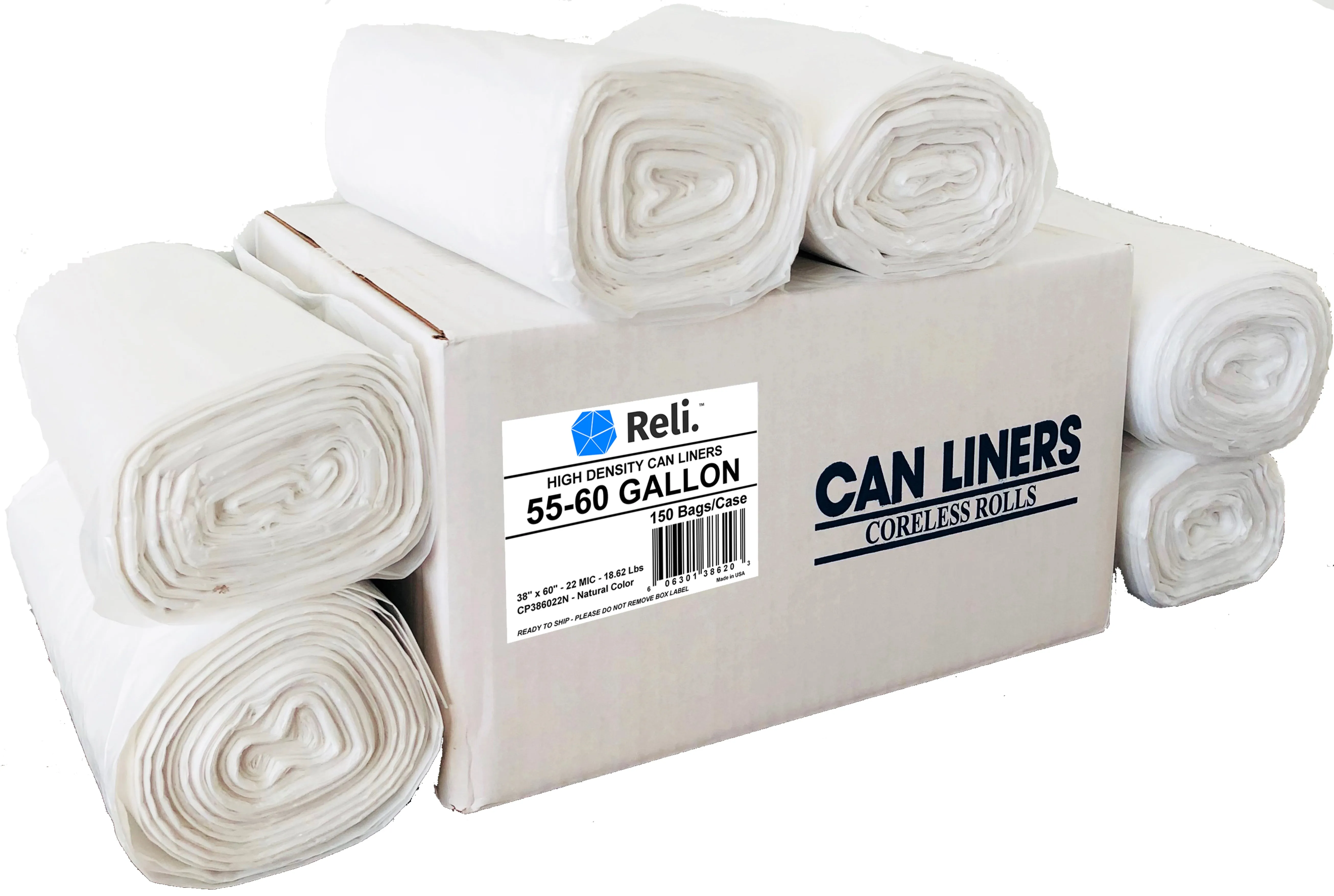 SuperValue 55 Gallon Trash Bags