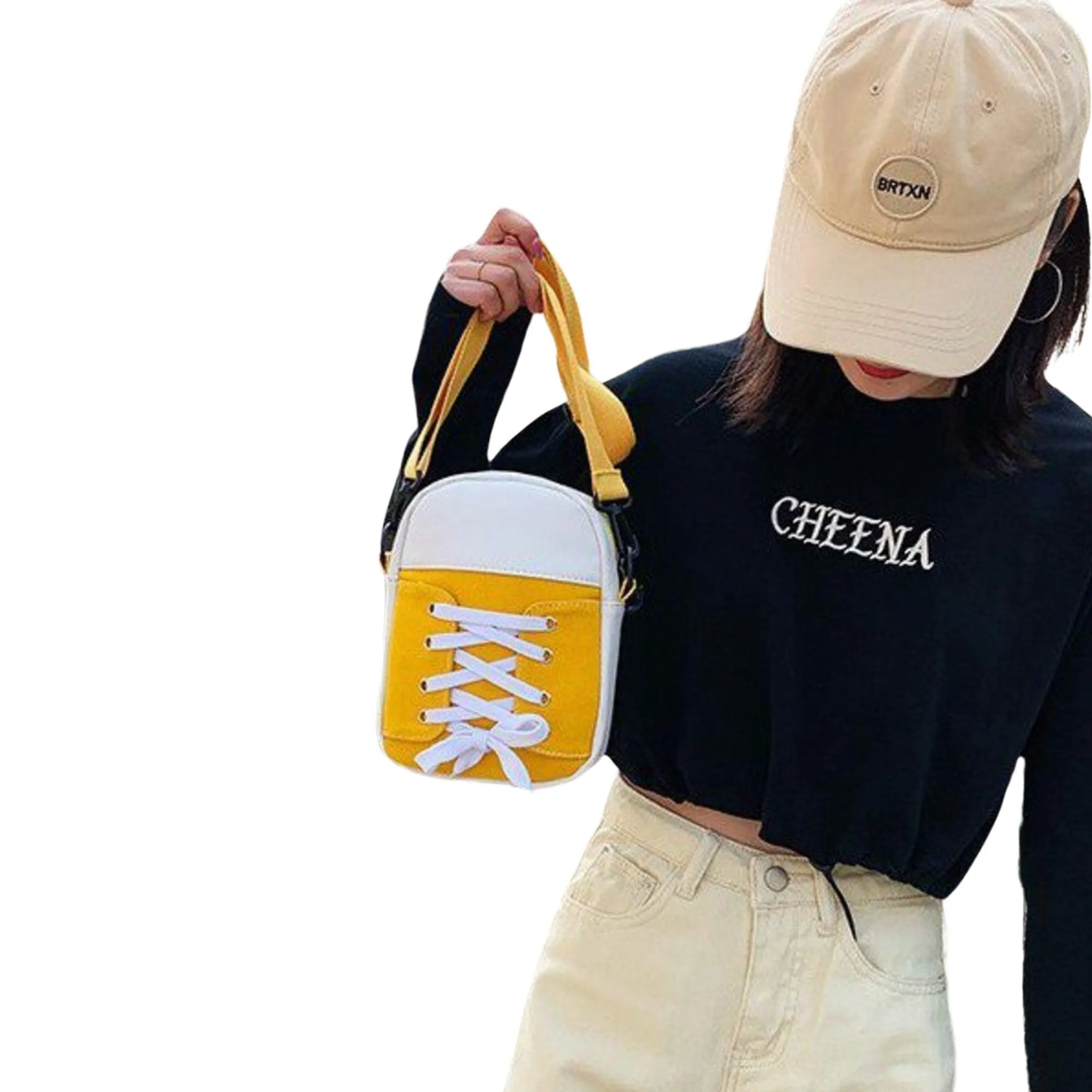 T-BOO Tennis Shoe Shoulder Bag Fashion Canvas Crossbody Bag Luxury Designer Handbag 2023  Shoulder Bags Bags for Women