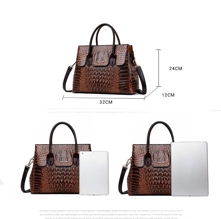 VALENKUCI Vivacious Leather Pattern Handbag Shoulder Bag