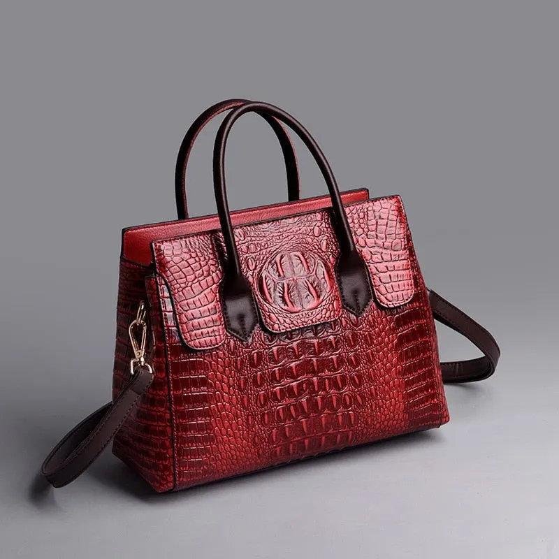 VALENKUCI Vivacious Leather Pattern Handbag Shoulder Bag