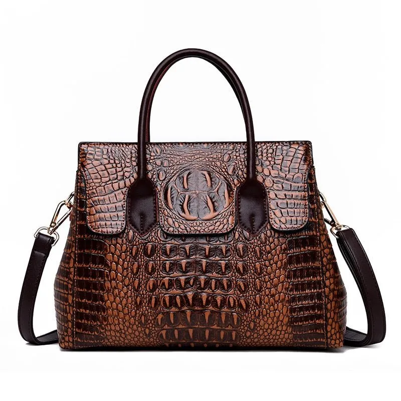 VALENKUCI Vivacious Leather Pattern Handbag Shoulder Bag