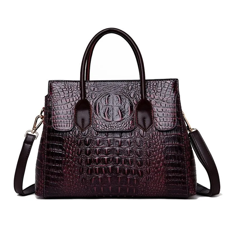 VALENKUCI Vivacious Leather Pattern Handbag Shoulder Bag