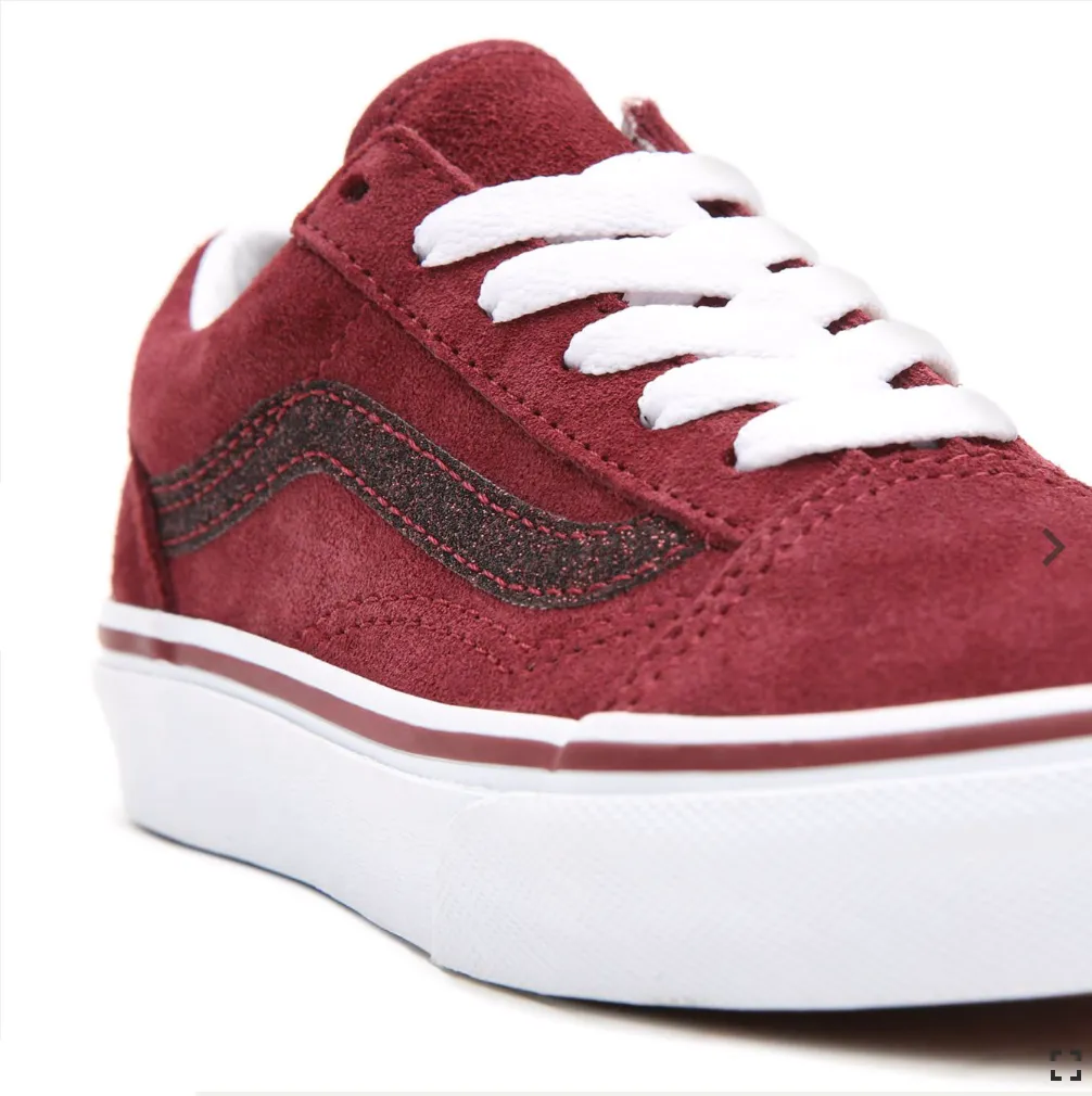 VANS Kids Old Skool Trainers- Chocolate Truffle