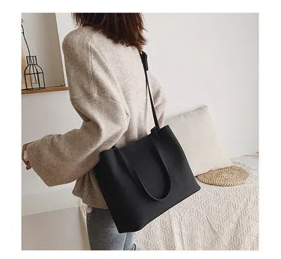 Vvsha Casual Large Capacity Tote Designer Handbags Luxury Matte Leather Female Shoulder Messenger Bag Big Buckets Bag Lady Purse