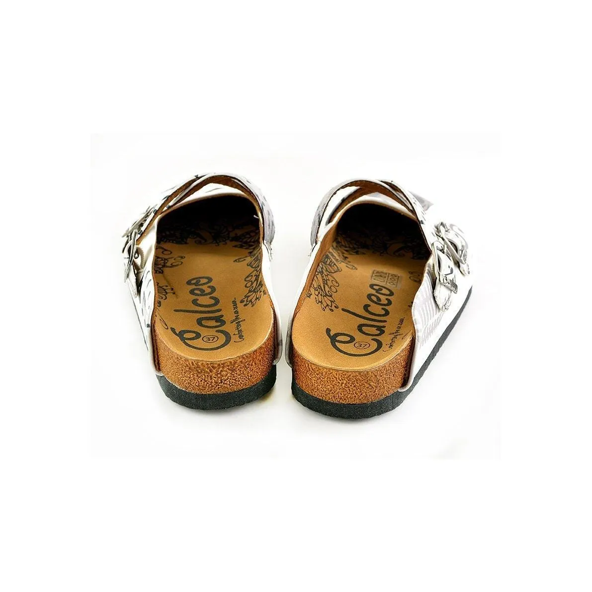 White Music Note Clogs WCAL141