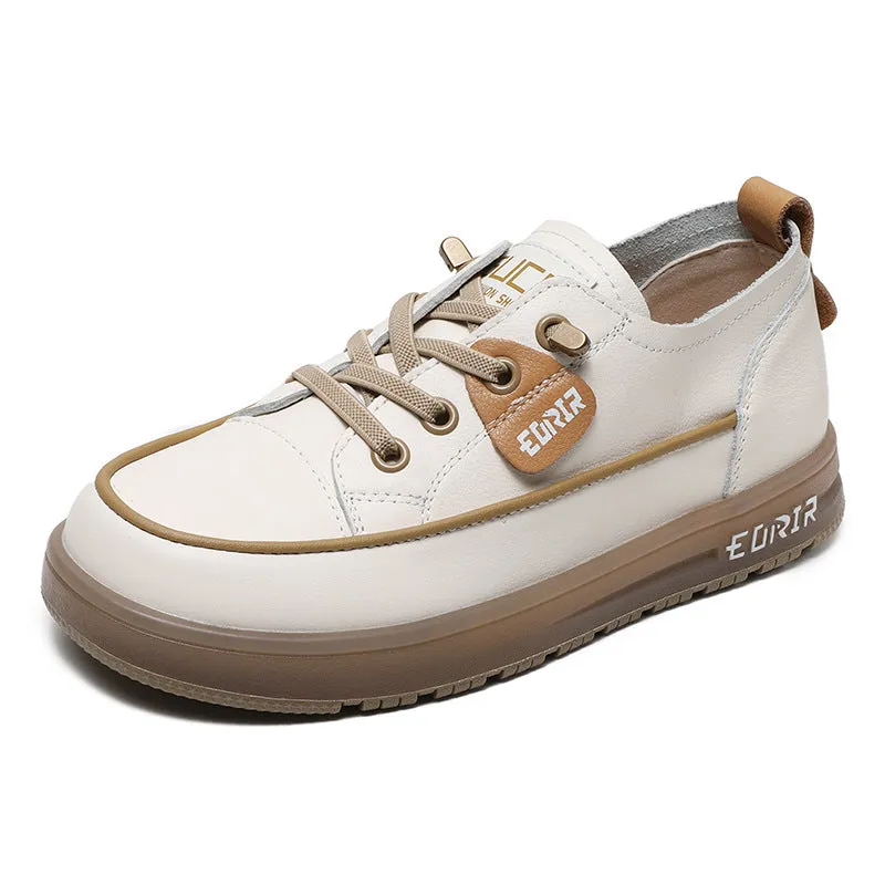 Women Fashion Leather Flat Slip-on Casual Shoes