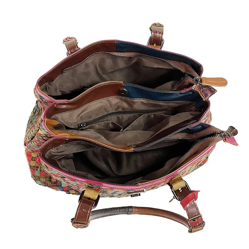 Women Multicolor Leather Handbags