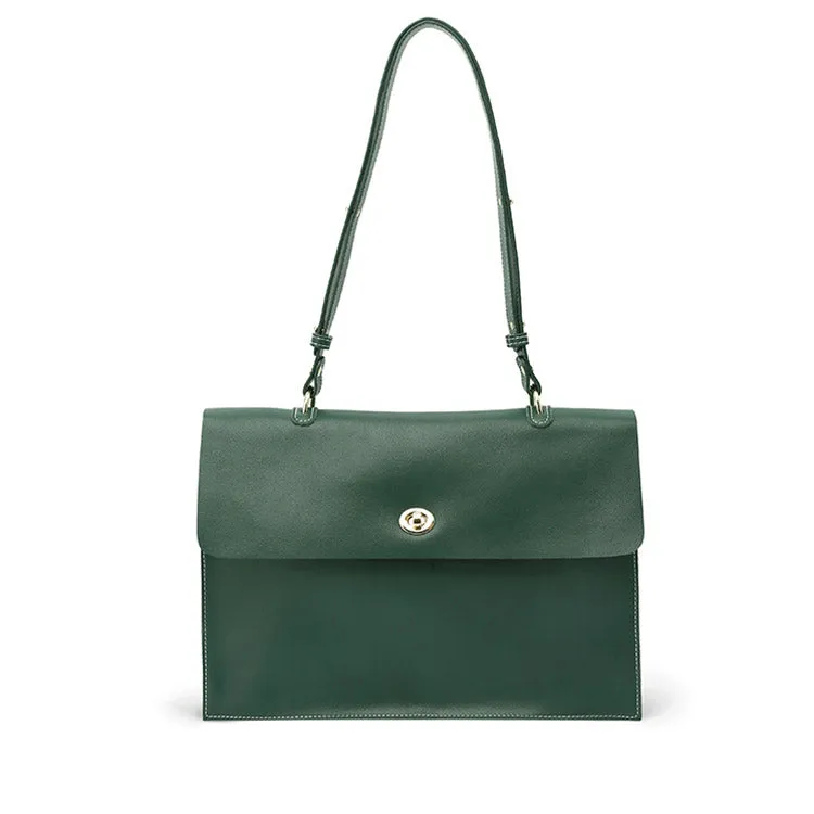 Women's Black Leather Satchel Over the Shoulder Bag Handbags Purse for Women