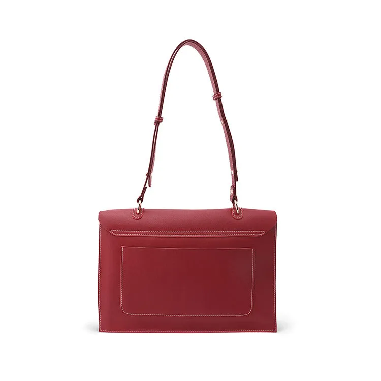 Women's Black Leather Satchel Over the Shoulder Bag Handbags Purse for Women