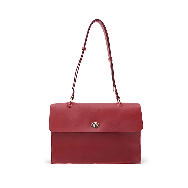 Women's Black Leather Satchel Over the Shoulder Bag Handbags Purse for Women