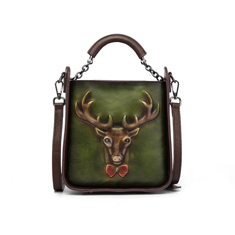Womens Embossed leather Handbags Leather Crossbody Bags for Women