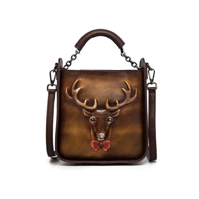 Womens Embossed leather Handbags Leather Crossbody Bags for Women