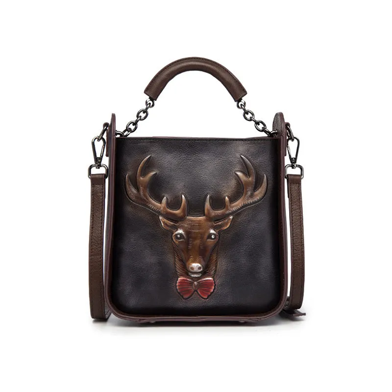 Womens Embossed leather Handbags Leather Crossbody Bags for Women