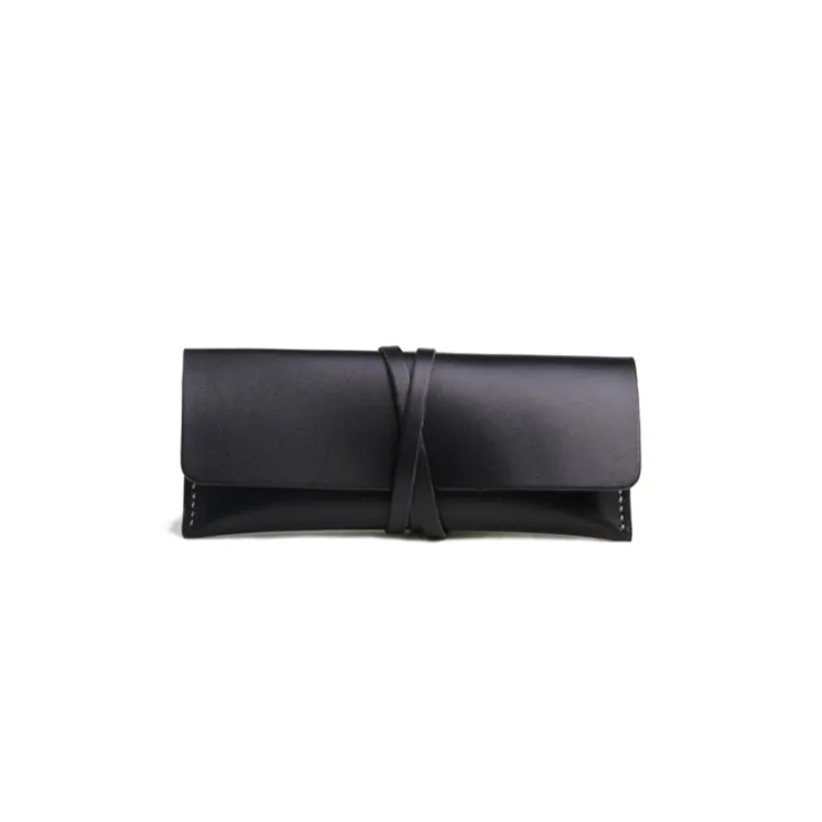Womens Handmade Slim Leather Long Wallets Purse Clutch for Women