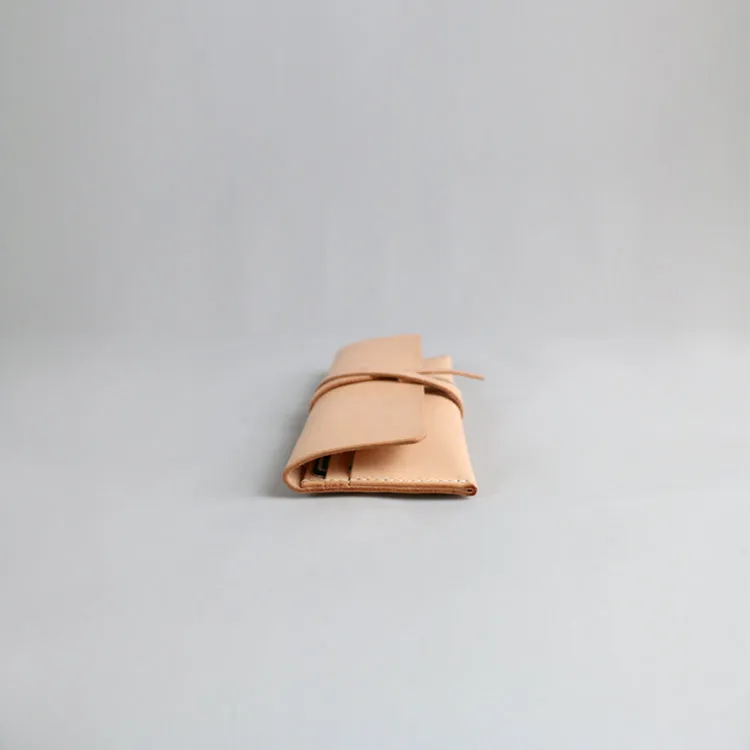 Womens Handmade Slim Leather Long Wallets Purse Clutch for Women
