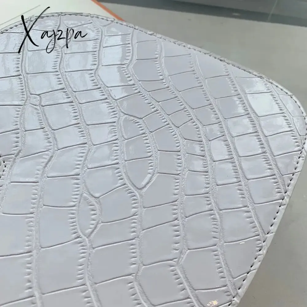 Xajzpa - Brand Heart Tote Bag For Women Stone Pattern PU Leather Crossbody Bags Female Small Shoulder Bags Cute Purse Handbags