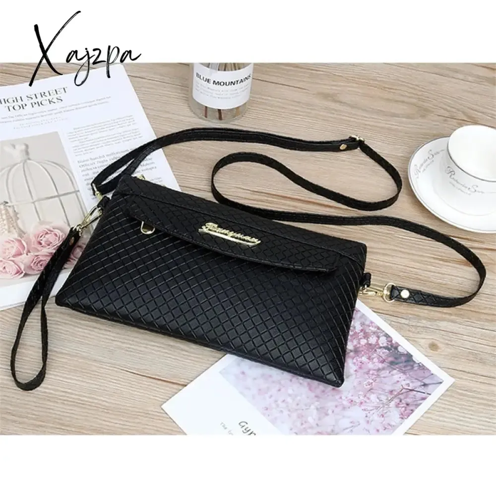 Xajzpa - Women&#39;s PU Crossbody Bags Adjustable Shoulder Strap New Fashion Diamond Lattice Shoulder Bags Comfortable Wrist Strap Female Bag