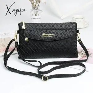Xajzpa - Women&#39;s PU Crossbody Bags Adjustable Shoulder Strap New Fashion Diamond Lattice Shoulder Bags Comfortable Wrist Strap Female Bag