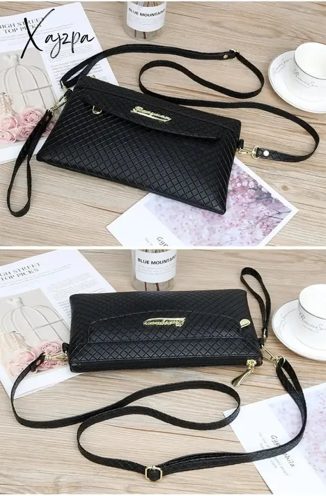 Xajzpa - Women&#39;s PU Crossbody Bags Adjustable Shoulder Strap New Fashion Diamond Lattice Shoulder Bags Comfortable Wrist Strap Female Bag