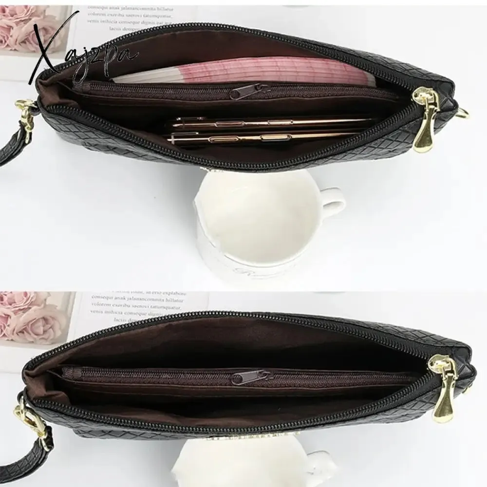 Xajzpa - Women&#39;s PU Crossbody Bags Adjustable Shoulder Strap New Fashion Diamond Lattice Shoulder Bags Comfortable Wrist Strap Female Bag