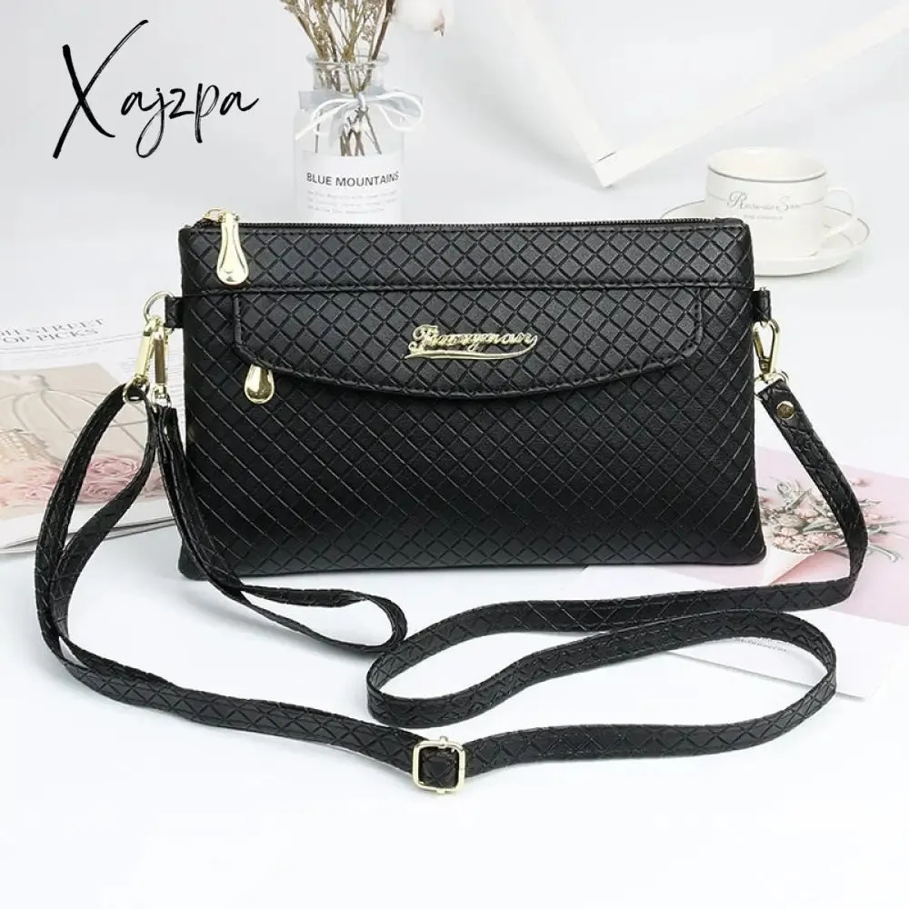 Xajzpa - Women&#39;s PU Crossbody Bags Adjustable Shoulder Strap New Fashion Diamond Lattice Shoulder Bags Comfortable Wrist Strap Female Bag